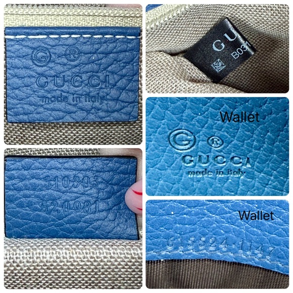 EUC Gucci Medium Leather Dollar Interlocking GG Chain Bag & Matching Wallet - Picture 16 of 17